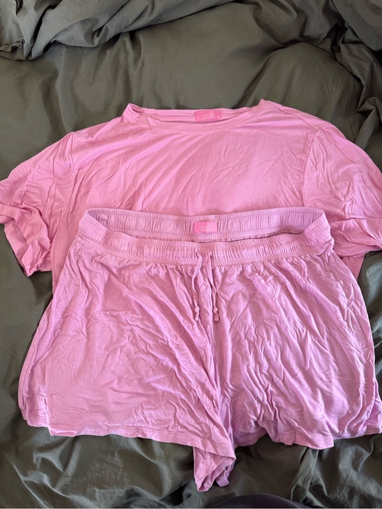 nuuds Other - nuuds Pink Short Sleeve Pajama Top & Shorts Set